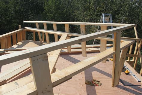 Installing Roof Trusses By Hand Nine Bean Rows Trusses Up At Cabin