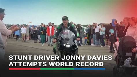 Stunt Driver Jonny Davies Attempts World Record Abs Cbn News Youtube