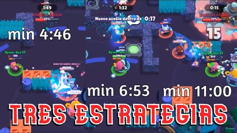 Tres Estrategias Con Genio Mapa Asedio Brawl Stars YouTube