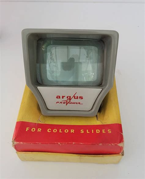 Slide Viewer Argus Previewer Boxed Vintage Slide Show Etsy Boxed