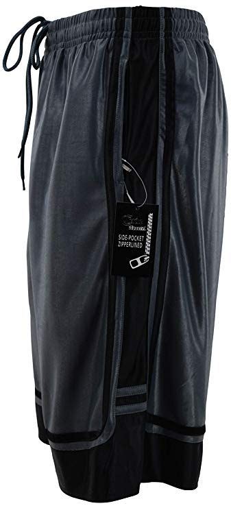 Choiceapparel Mens Two Tone Trainingbasketball Shorts With Pockets S