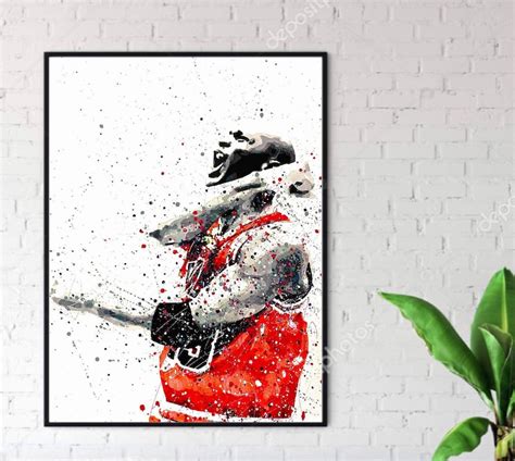 Michael Jordan Art Hand Painted Art Poster Gift Etsy