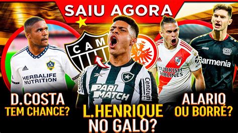 LUIS HENRIQUE NO GALO D COSTA TEM CHANCE ALARIO OU BORRÉ CONFIRA