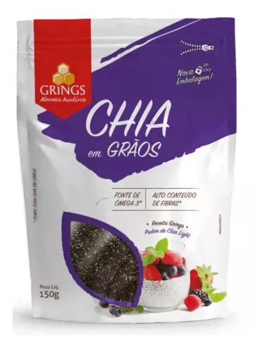 Chia Em Grãos Grings 150g MercadoLivre