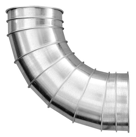 10 Inch Diameter Long Radius Aluminium 45 Degree Duct Elbow For