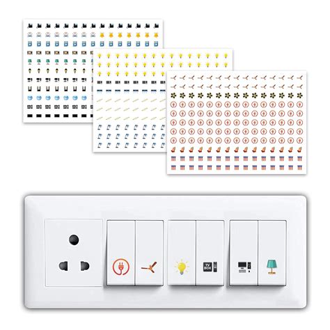 Buy Rousrie Switch Id Sticker Transparent Vinyl Labels For Home Office