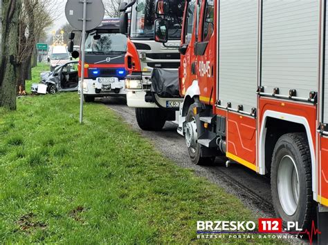 Tragiczny wypadek pod Brzeskiem Nie żyje 54 latek