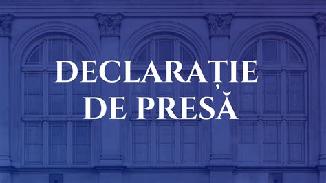 Declara Ie De Pres Privind Cazul Membrului Csm Iulian Muntean