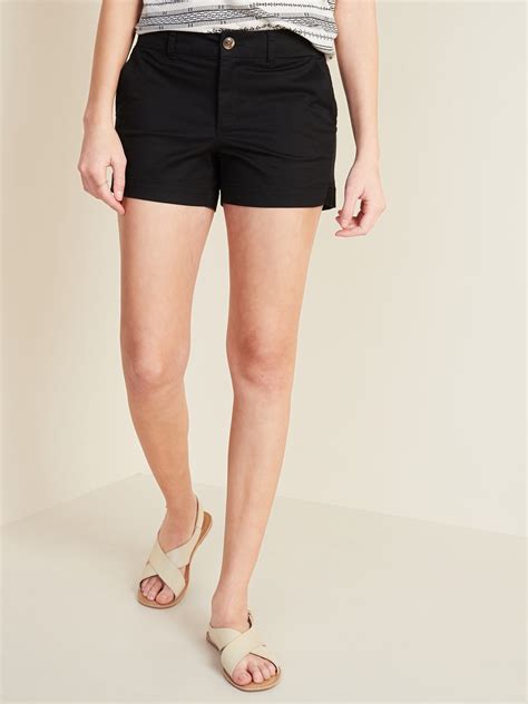 Relaxed Mid Rise Everyday Shorts For Women 35 Inch Inseam Old Navy