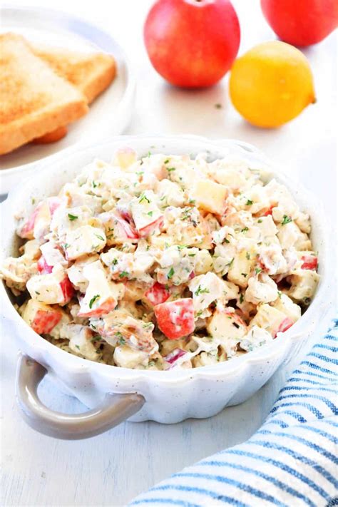 Easy Leftover Turkey Salad Crunchy Creamy Sweet