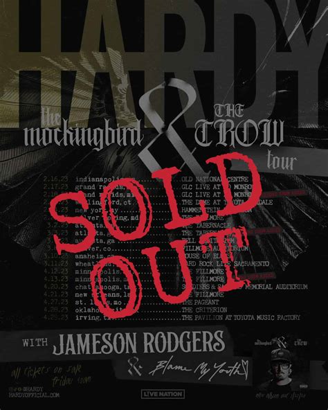 HARDY Sells Out Entire Headlining the mockingbird & THE CROW Tour In ...