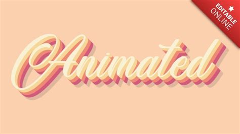 animated script  text effect generator