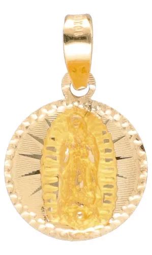 Medalla De Oro Amarillo K Motivo Virgen De Gpe Gramos Meses Sin