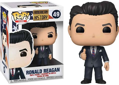 Funko American History POP Icons Ronald Reagan Vinyl Figure 49 Damaged