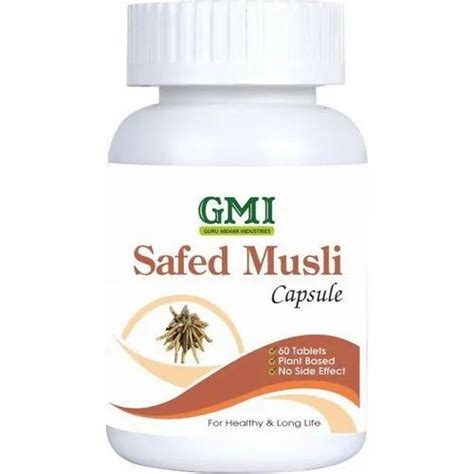 Gmi Safed Musli Capsule Prescription Packaging Type Bottle At Rs