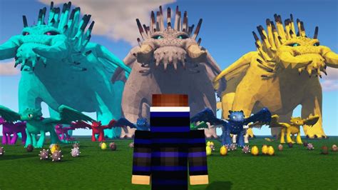 NOVO MOD DE COMO TREINAR O SEU DRAGÃO no Minecraft FÚRIA DA NOITE