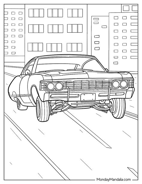 20 Lowrider Coloring Pages Free PDF Printables