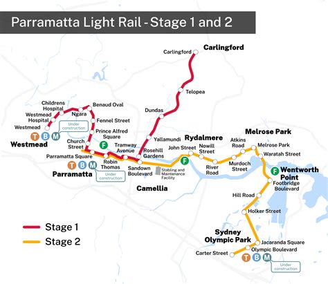 Parramatta Light Rail Maps Nsw Government