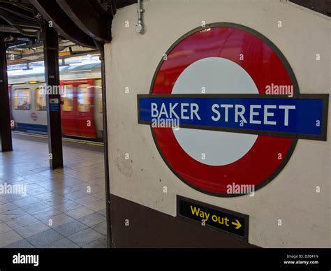 Passengers At Baker Street Underground Station In London Uk Opened