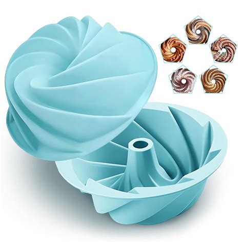 Amazon Silicone Bundt Cake Pan Bundt Cake Molds For Baking Large