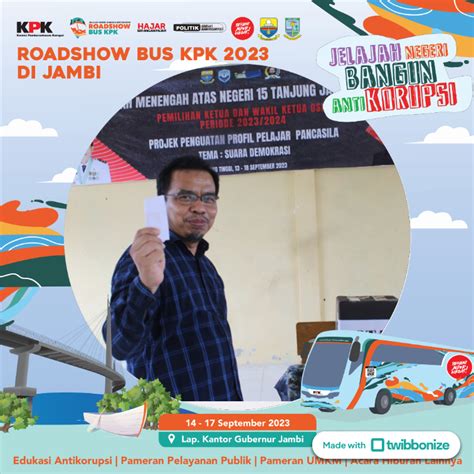 Roadshow Bus KPK 2023 Di Jambi SMAN 15 TANJUNG JABUNG BARAT