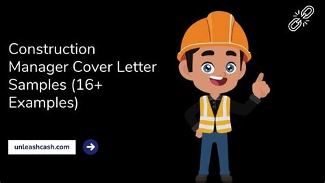 Construction Manager Cover Letter Samples 16 Examples Unleash Cash