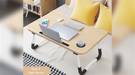 Portable Wooden Folding Laptop Table Computer Desk Foldable Laptop Desks