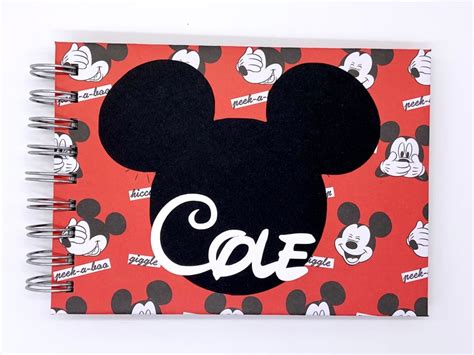 Personalized Autograph Book Mickey Mouse Disney World Etsy