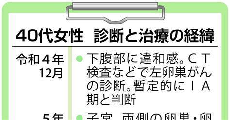 【がん電話相談から】Ⅰ期の卵巣がんに化学療法は必須？ 確実な治療効果を期待するなら受けて 産経ニュース