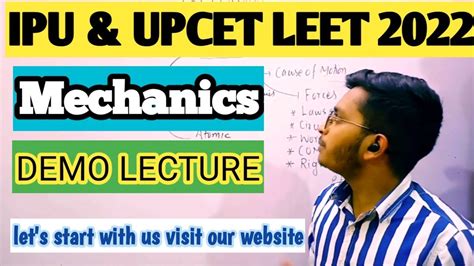 Ipu Leet Uptu Leet Mechanics Lecture Ipu Leet Aktu Pu