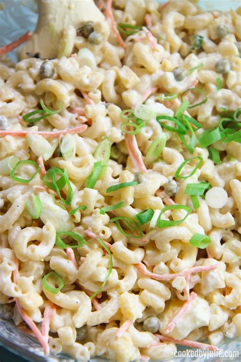 Hawaiian Macaroni Salad Recipe Video Cooked By Julie