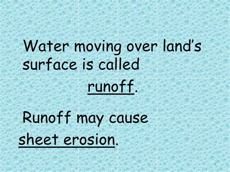 Ppt Water Erosion How Do Processes Involving Water Change Earths