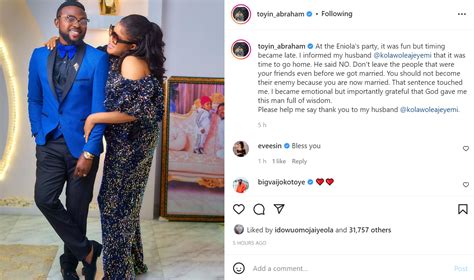 Gist Journal Toyin Abraham Gushes Over Her Husband After What Happened