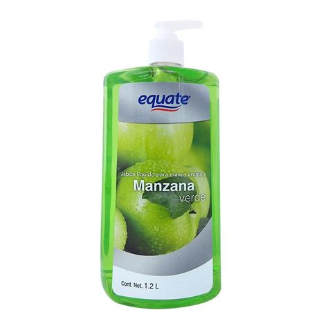 Jabón Líquido Para Manos Equate Aroma Manzana Verde 1 2 L Walmart