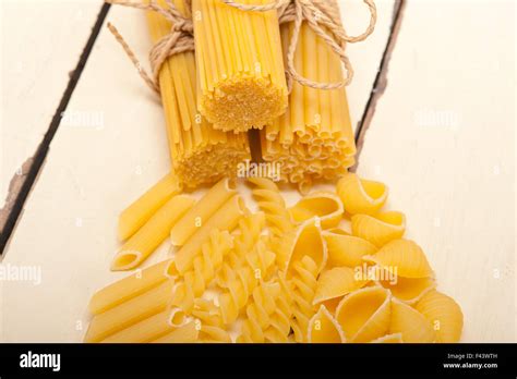 Bunch Of Italian Pasta Type Stock Photo Alamy