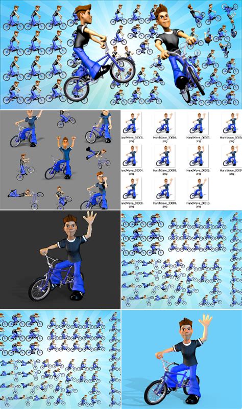 2d Bmx Rider Character On Bmx Rider Character