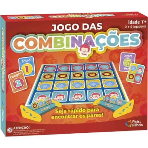 Jogo das Combinações Super Jogos Pais e Filhos 0988 Jogos Magazine