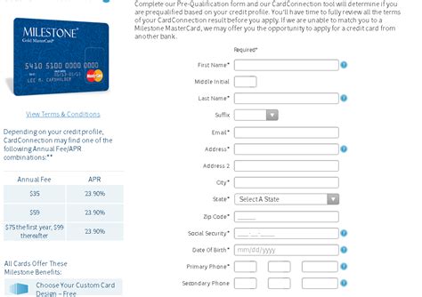 How To Apply To Milestone Gold Mastercard Credit Card Creditspot