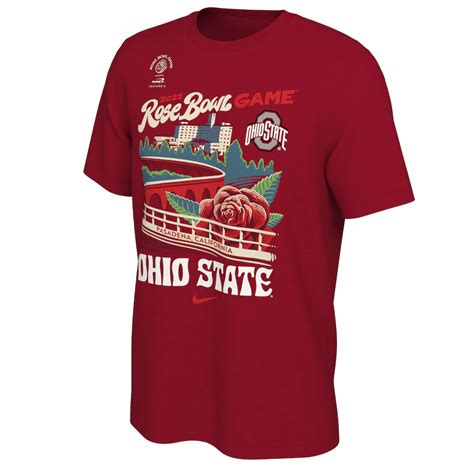 Ohio State Buckeyes Nike Rose Bowl Bound Illustrated T Shirt