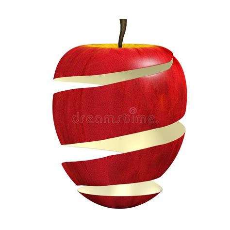 3d Apple Peel Stock Illustration Illustration Of Skin 40342308