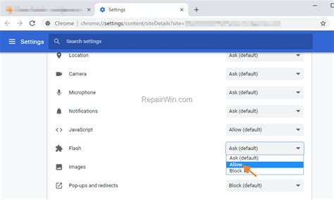 Fix Site Needs Flash To Work How To Enable Flash Player In Chrome
