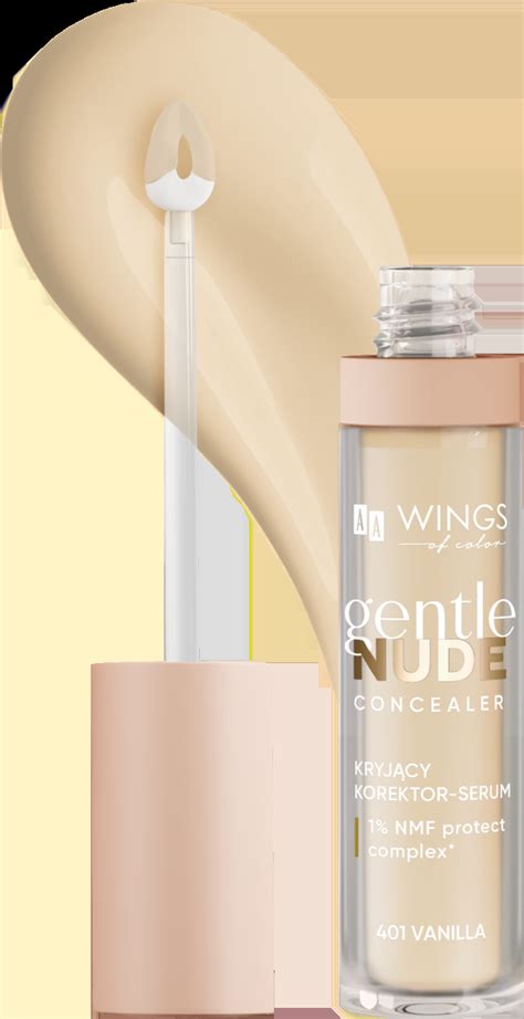 AA WINGS OF COLOR Gentle Nude korektor serum do twarzy kryjący 401