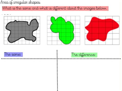 Area And Perimeter Area Of Irregular Shapes Year 5 Teaching Resources