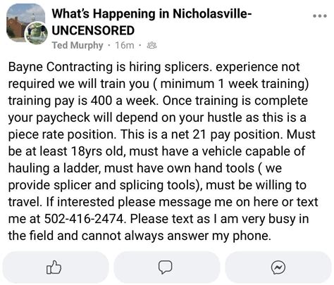 Saw In Fb Group Now Hiring Rlexington