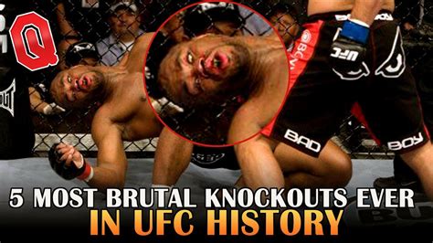 5 Most Brutal Knockouts Ever In UFC YouTube