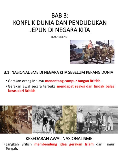 Bab 3 Konflik Dunia Dan Pendudukan Jepun Di Negara Kita Pdf