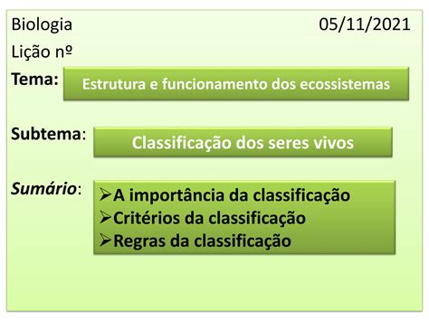 Solution Classifica O Dos Seres Vivos Studypool