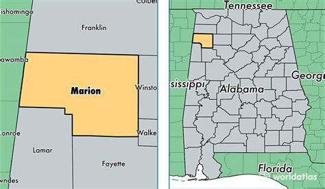 Marion County, Alabama / Map of Marion County, AL / Where is Marion County?