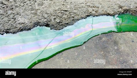 Oil Spill On Asphalt High Resolution Stock Photography And Images Alamy