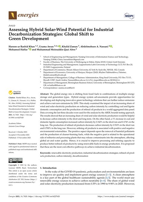 PDF Assessing Hybrid Solar Wind Potential For Industrial